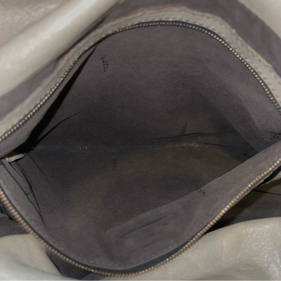 Fendi Large Chef Shopper Tote Bag in Chiaro Beige Cream Lambskin Leather Bag - Picture 11 of 17